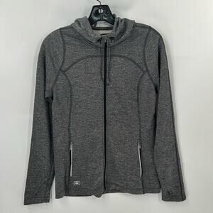 Ogio Women's  Endurance Gray Activewear Full Zip Hoodie Size Medium